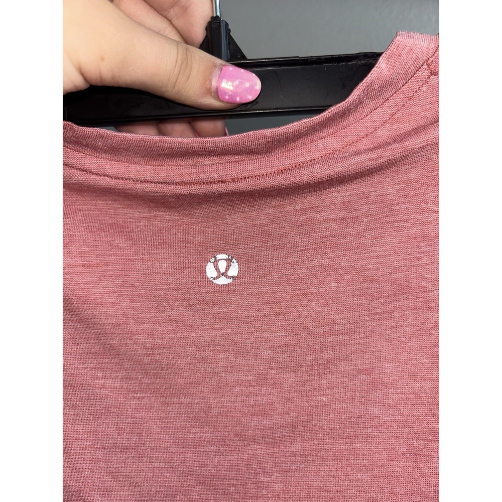 2 Lululemon Tees Salmon Pink and Blue Size M - Picture 2 of 7